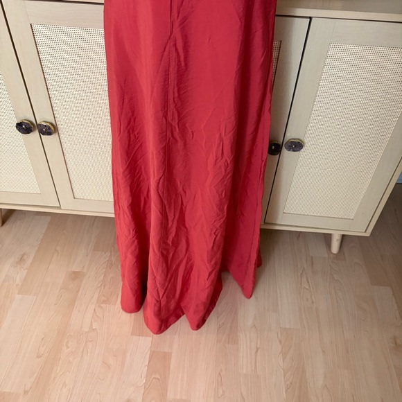 MARINE LAYER‎ Eden Maxi Dress Orange Ballon Sleeves Size Medium - Picture 3 of 8